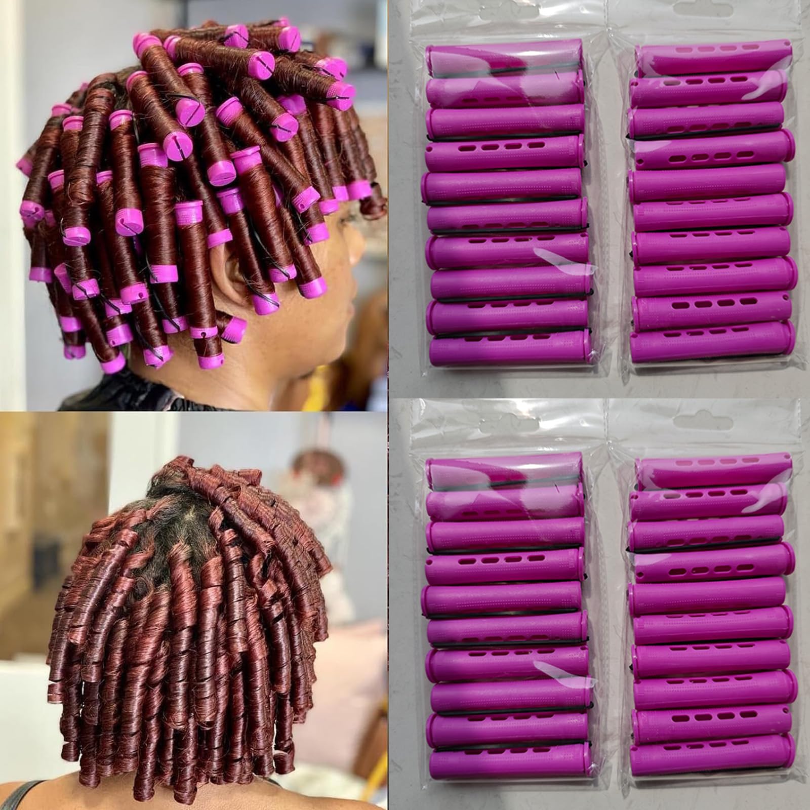 パーマロッド Amazon | meigick パーマロッドセット ナチュラルヘア用 40個